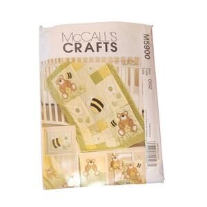 McCall's Crafts M5990 Baby Bedding Quilting Pattern Set